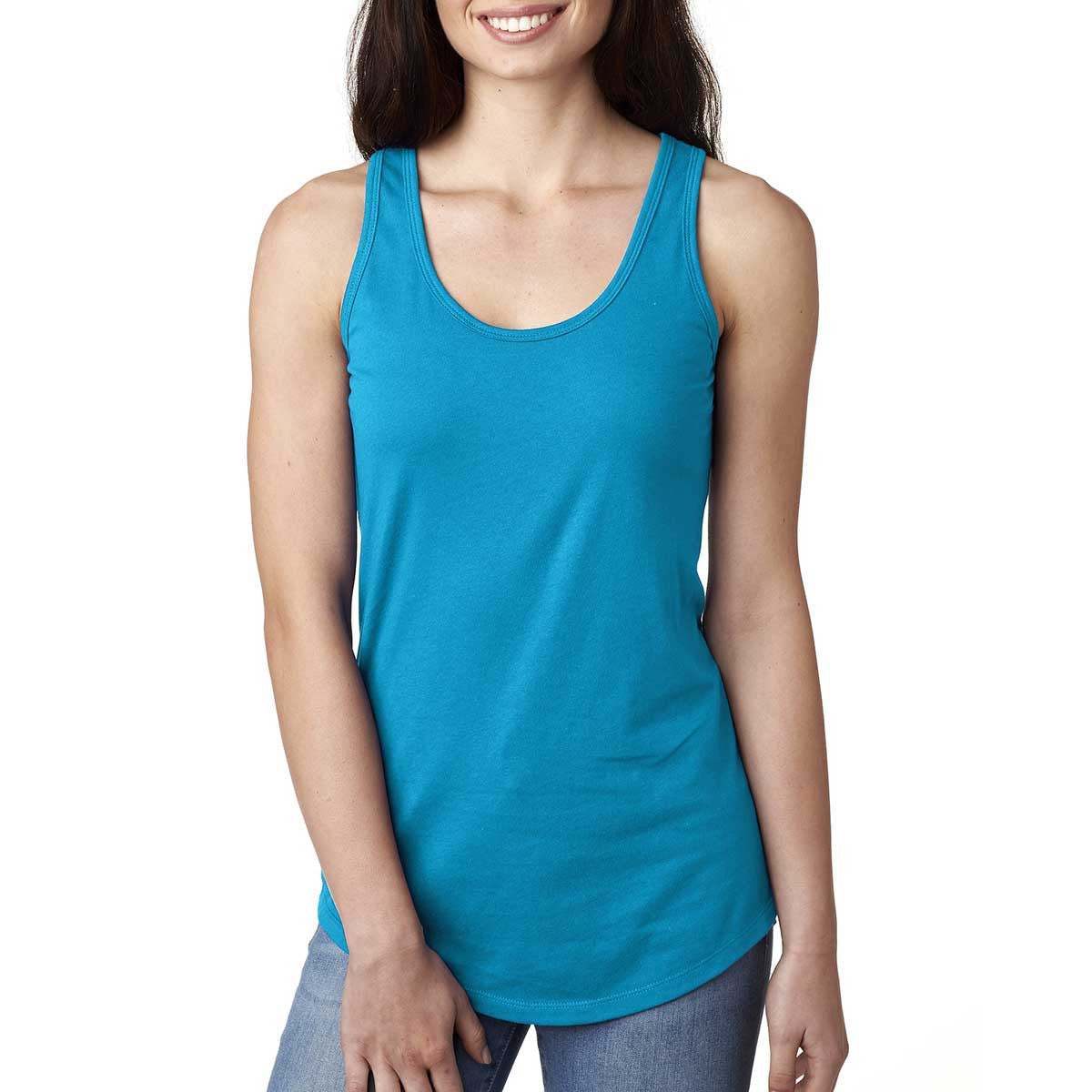 Next Level Women's Stunning Turquoise Ideal Racerback Tank
