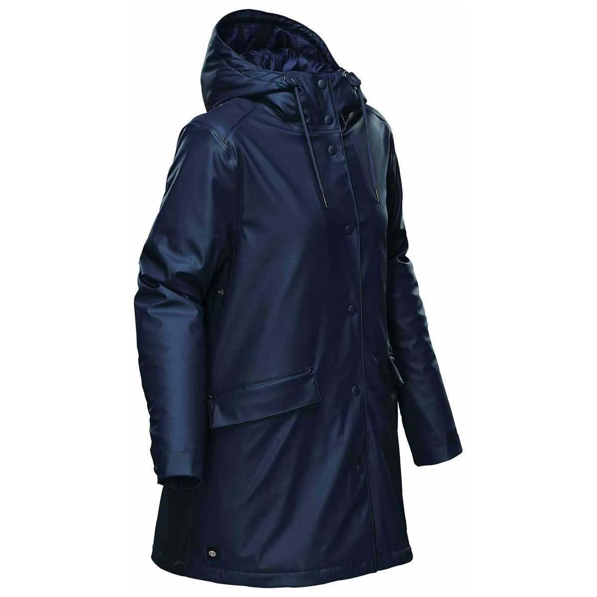 Stormtech Women's Navy Waterfall Insulated Rain Jacket - Your Perfect Rainy-Day Companion