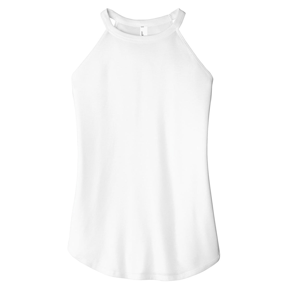 District Women's Stunning White Perfect Tri Rocker Tank - A Marketing Must-Have!