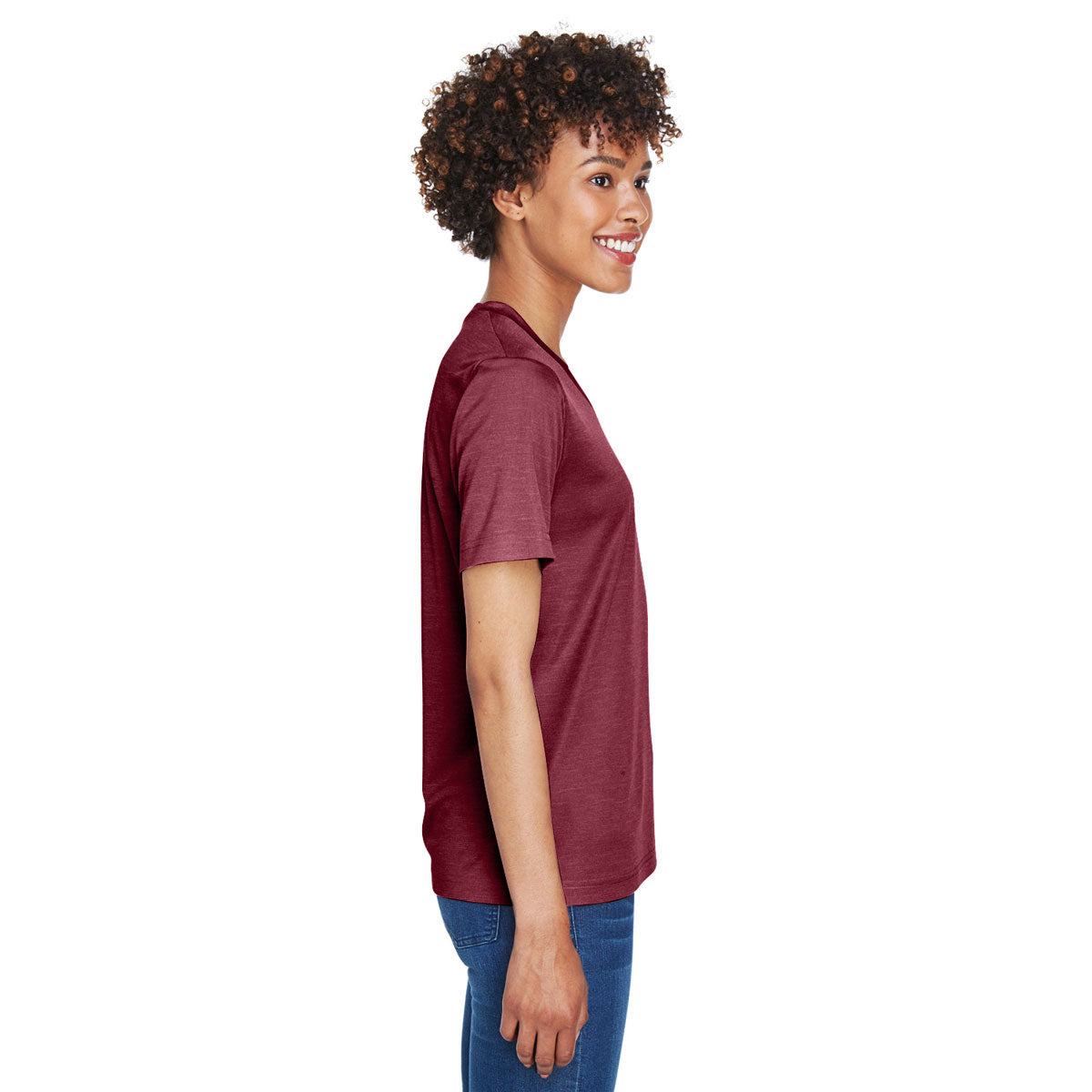 Team 365 Women's Maroon Sonic Heather Performance T-Shirt: A Stylish Choice for Your Team