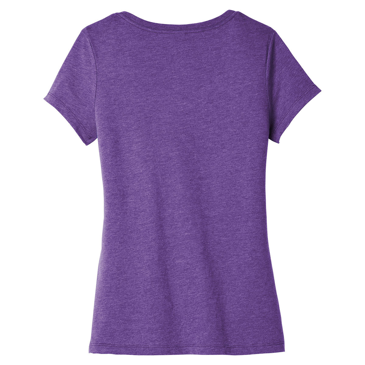District Women's Stylish Heathered Purple V-Neck VIP Tee