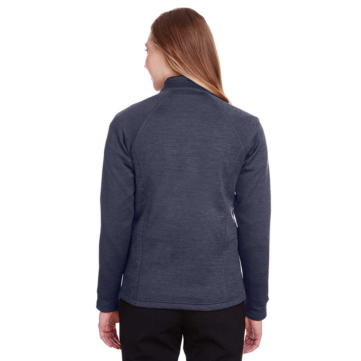 North End Women's Stunning Navy Heather/Carbon Flux 2.0 Full-Zip Jacket