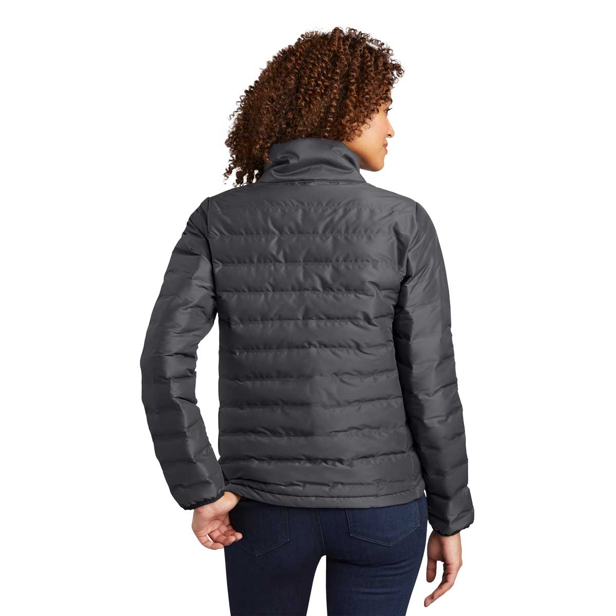 OGIO Women's Tarmac Grey Street Stylish Puffy Full-Zip Jacket