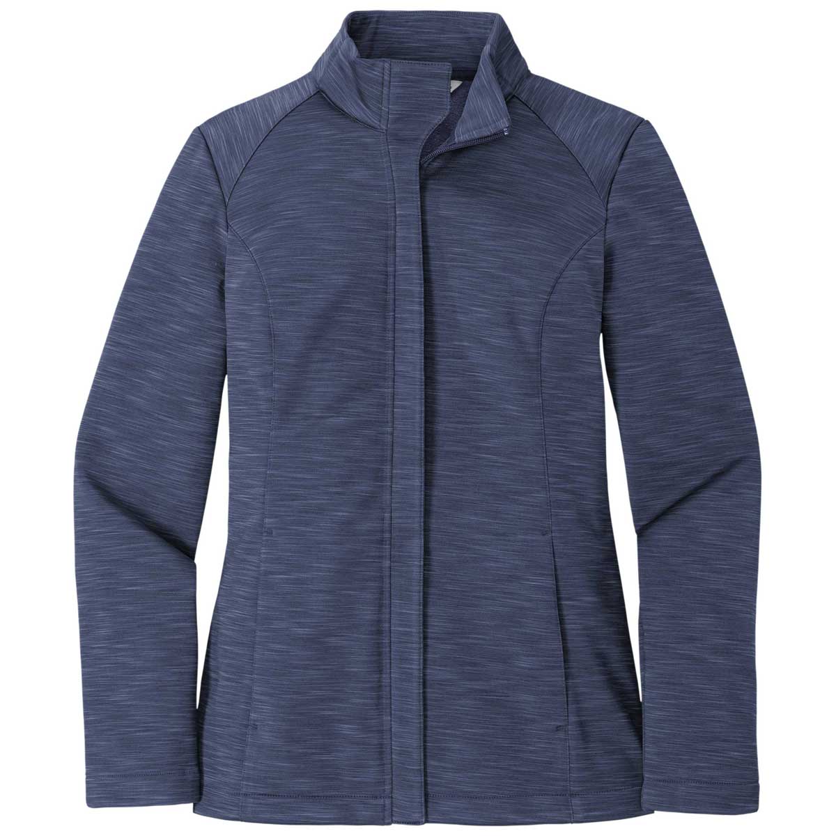 Port Authority Women's Stunning Dress Blue Navy Heather Stream Soft Shell Jacket