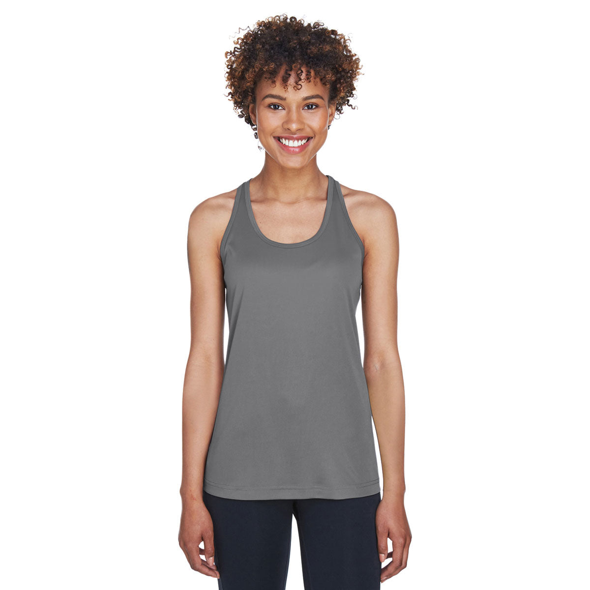 Team 365 Women's Performance Graphite Zone Racerback Sports Tank