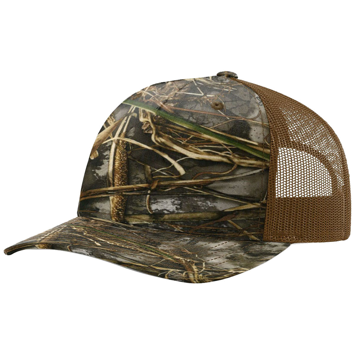 Richardson Realtree Max-7/Buck Camo Printed Five Panel Trucker Hat