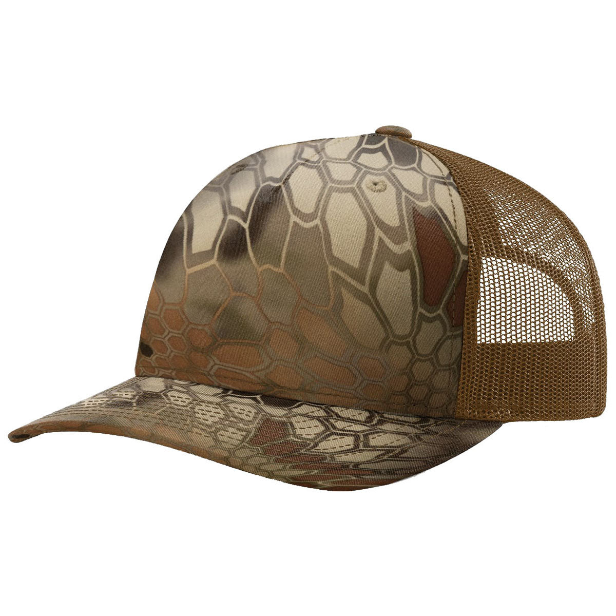 Richardson Kryptek Highlander/Buck Camo Printed 5-Panel Trucker Hat
