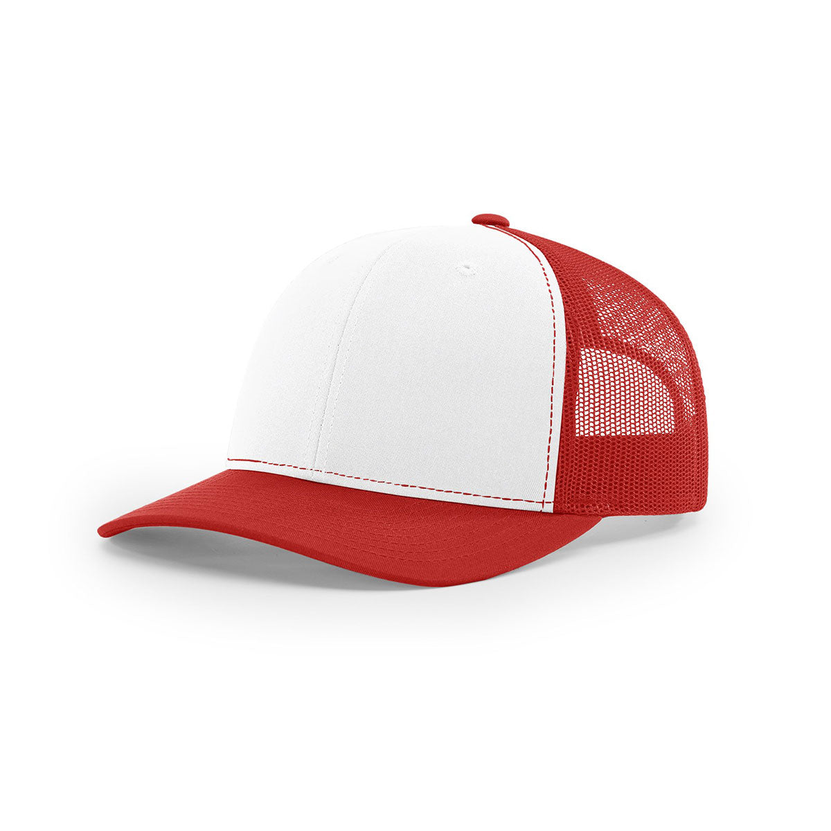 Richardson White/Red Mesh Back Alternate Trucker Hat - A Must - Have Headwear