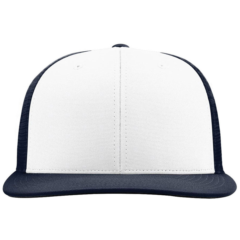 Richardson White/Navy Alternate Pulse Mesh R-Flex Cap - A Stylish Headwear with American Charm