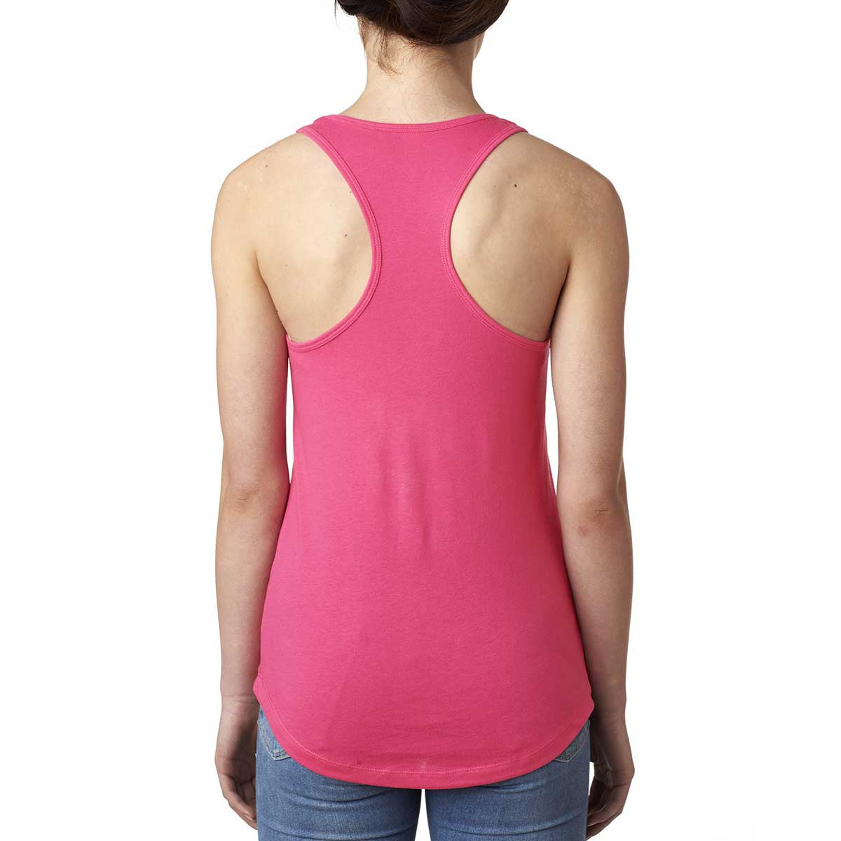 Next Level Women's Stunning Hot Pink Ideal Racerback Tank