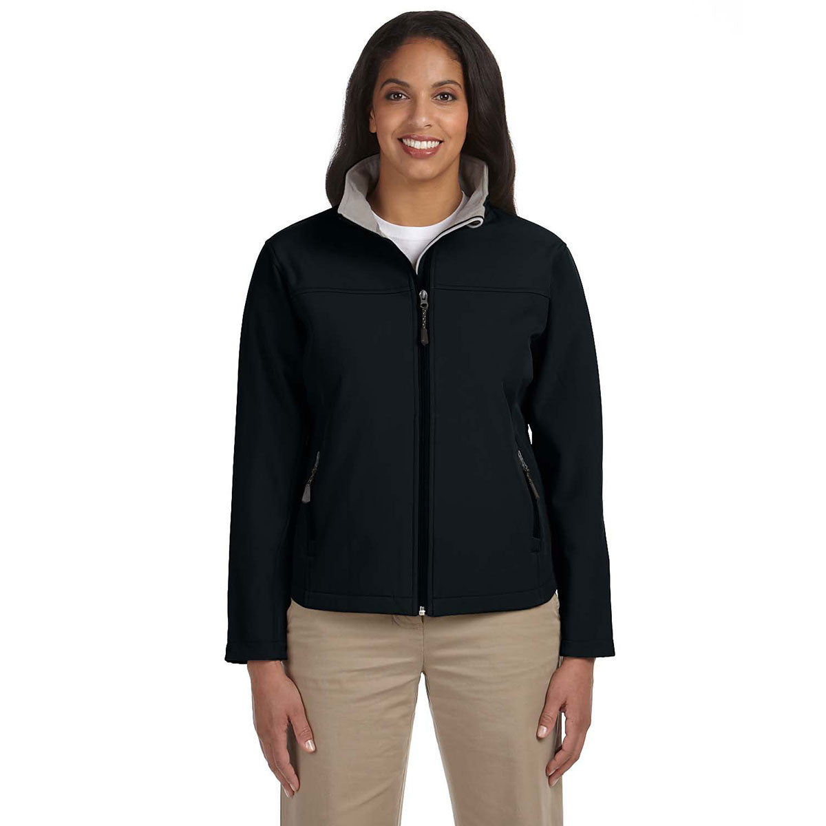 Devon & Jones Stylish Women's Black Soft Shell Jacket