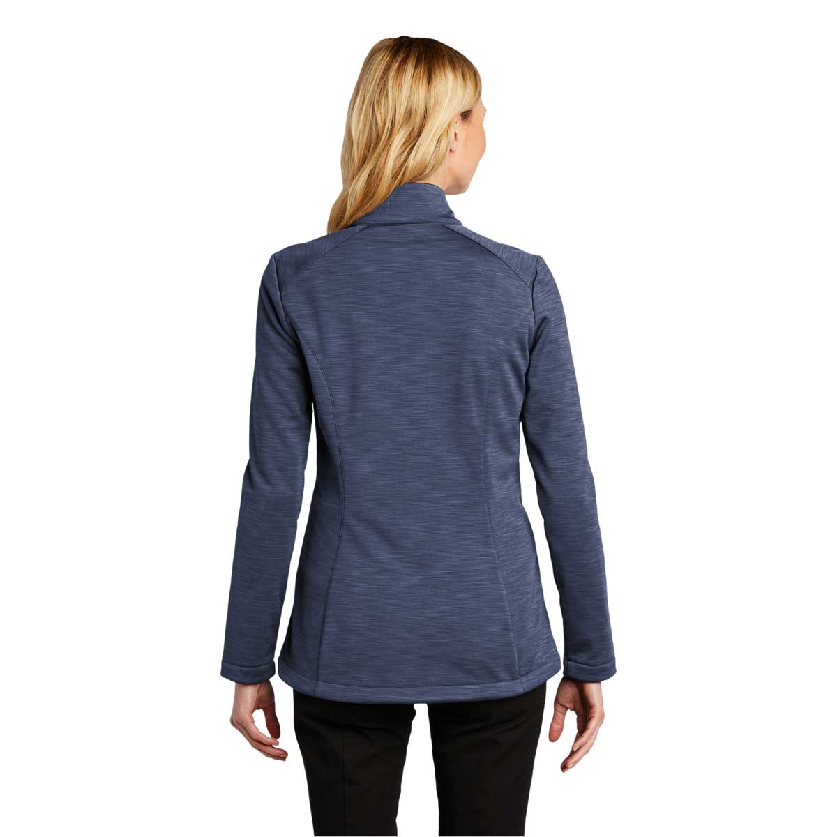 Port Authority Women's Stunning Dress Blue Navy Heather Stream Soft Shell Jacket