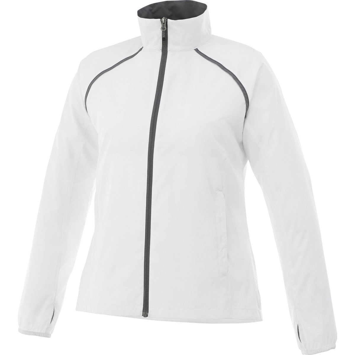 Elevate Women's Stunning White Egmont Packable Jacket