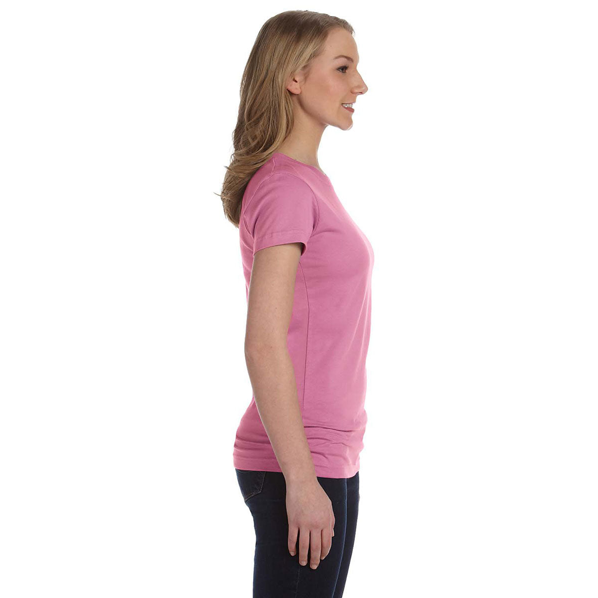 LAT Women's Pink Junior Fit Fine Jersey T-Shirt: A Stylish Marketing Essential