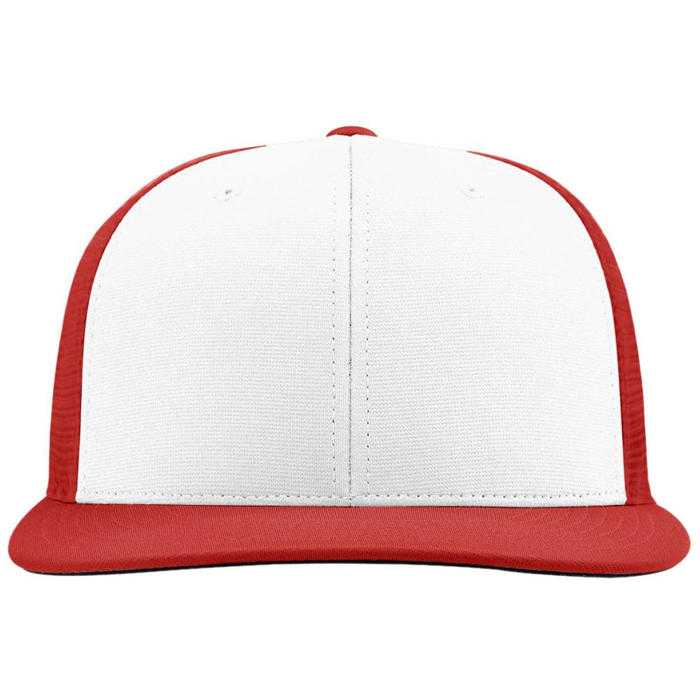 Richardson White/Red Alternate Pulse Mesh R-Flex Hat: A Stylish Americana Essential