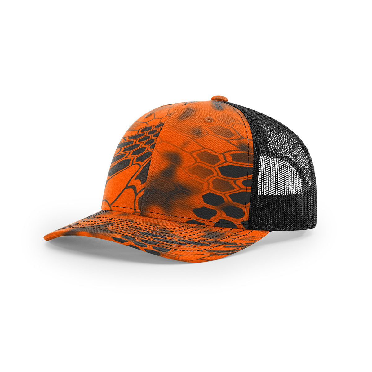 Richardson Kryptek Camo Inferno/Black Mesh Back Trucker Hat