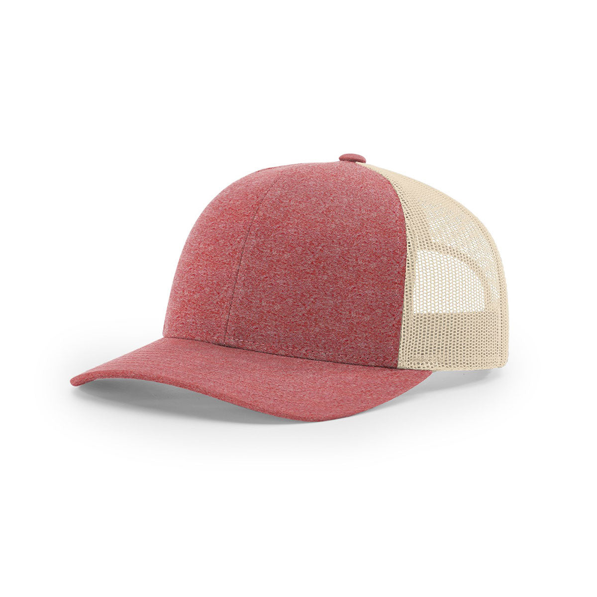 Richardson Women's Stylish Red Heather/Birch Low Heather Trucker Hat