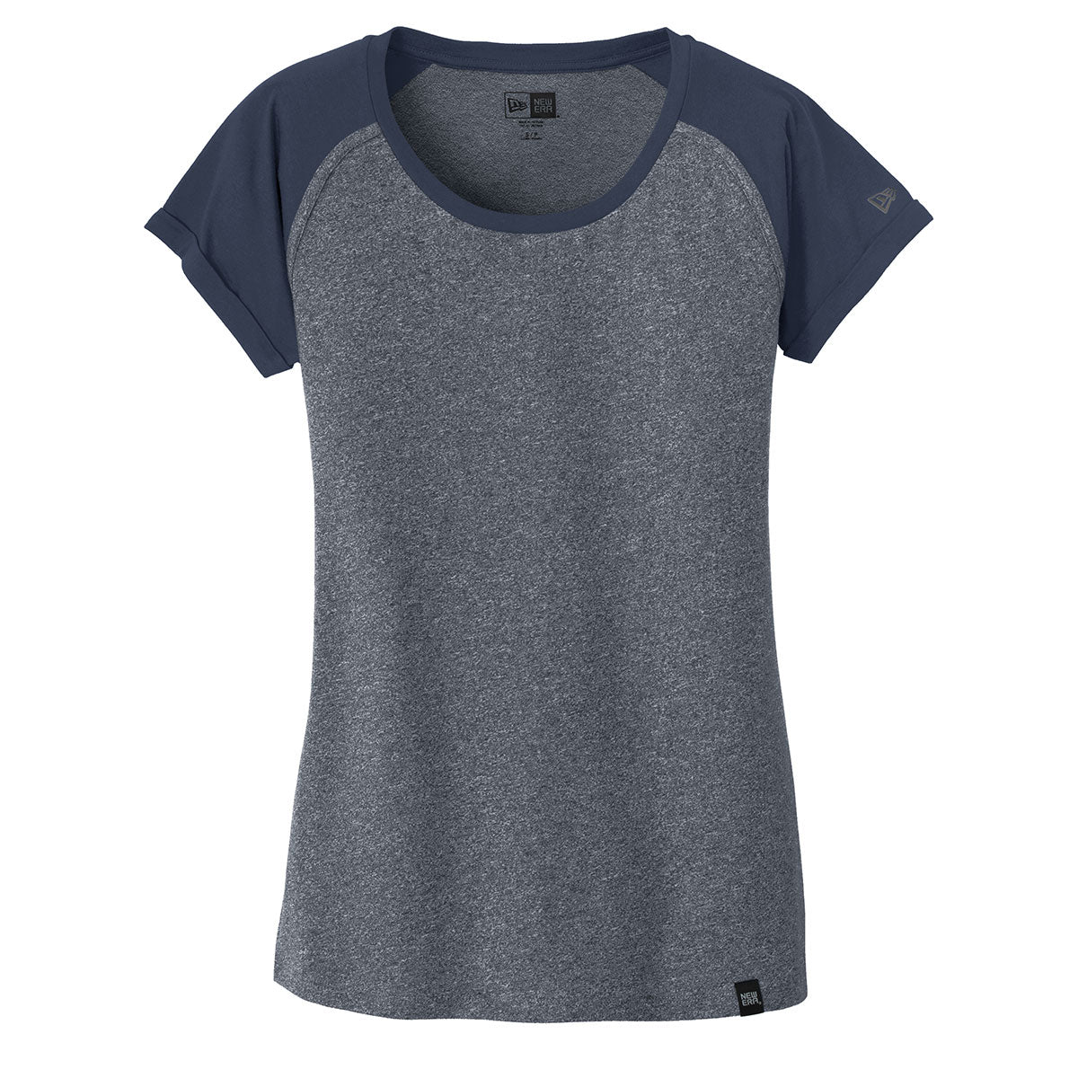 New Era Women's Navy Twist Heritage Blend Varsity Tee - Stunning & Comfortable!