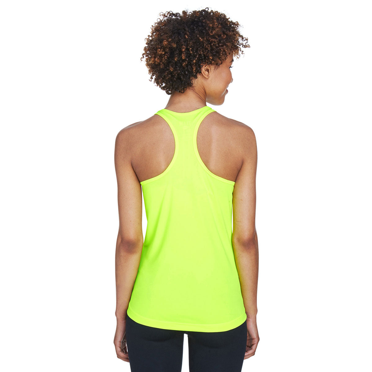 Team 365 Women's Safety Yellow Performance Racerback Tank - Style for Outdoor Success