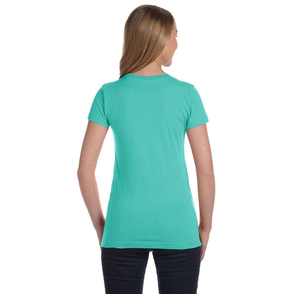 LAT Women's Caribbean Junior Fit Fine Jersey Customizable T-Shirt