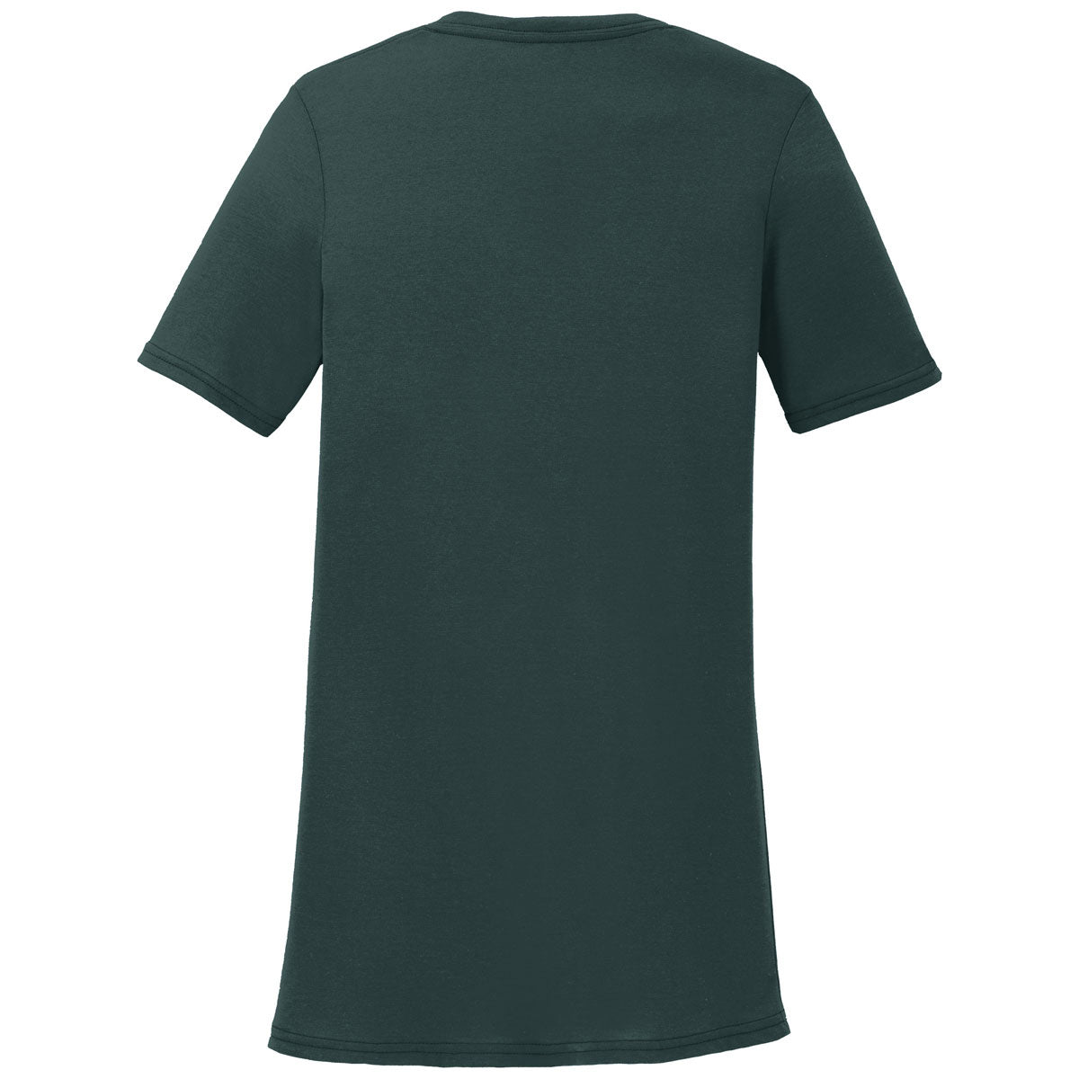 Port & Company Women's Stunning Dark Green Performance Blend V-Neck Tee - A Must-Have!