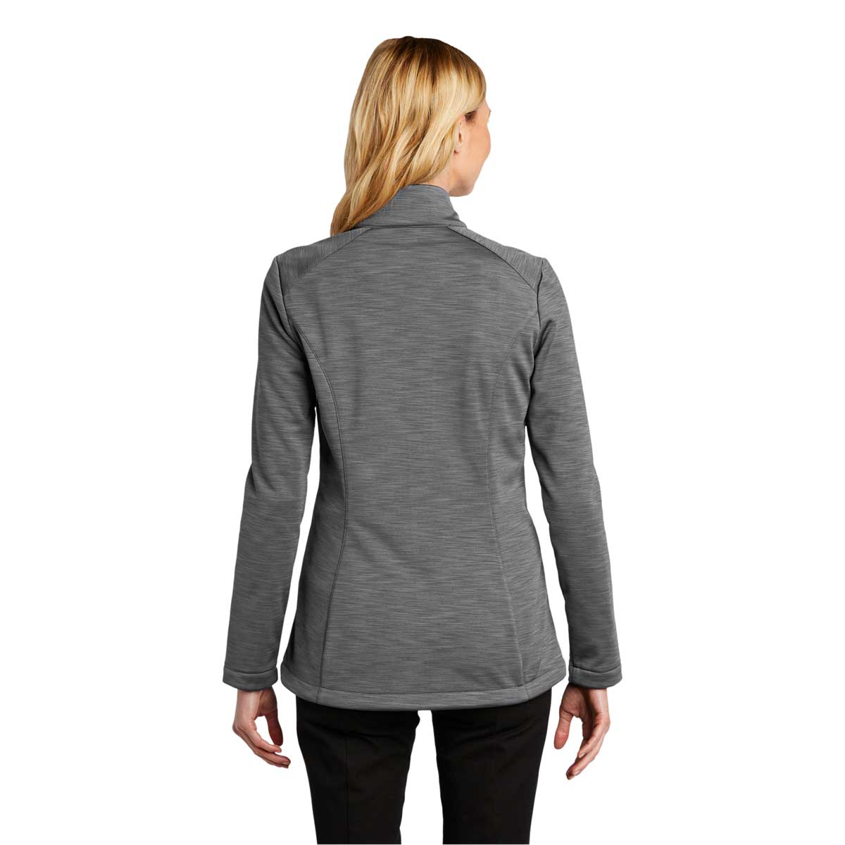 Port Authority Women's Graphite Heather Stream Soft Shell Jacket - A Stylish Outdoor Essential