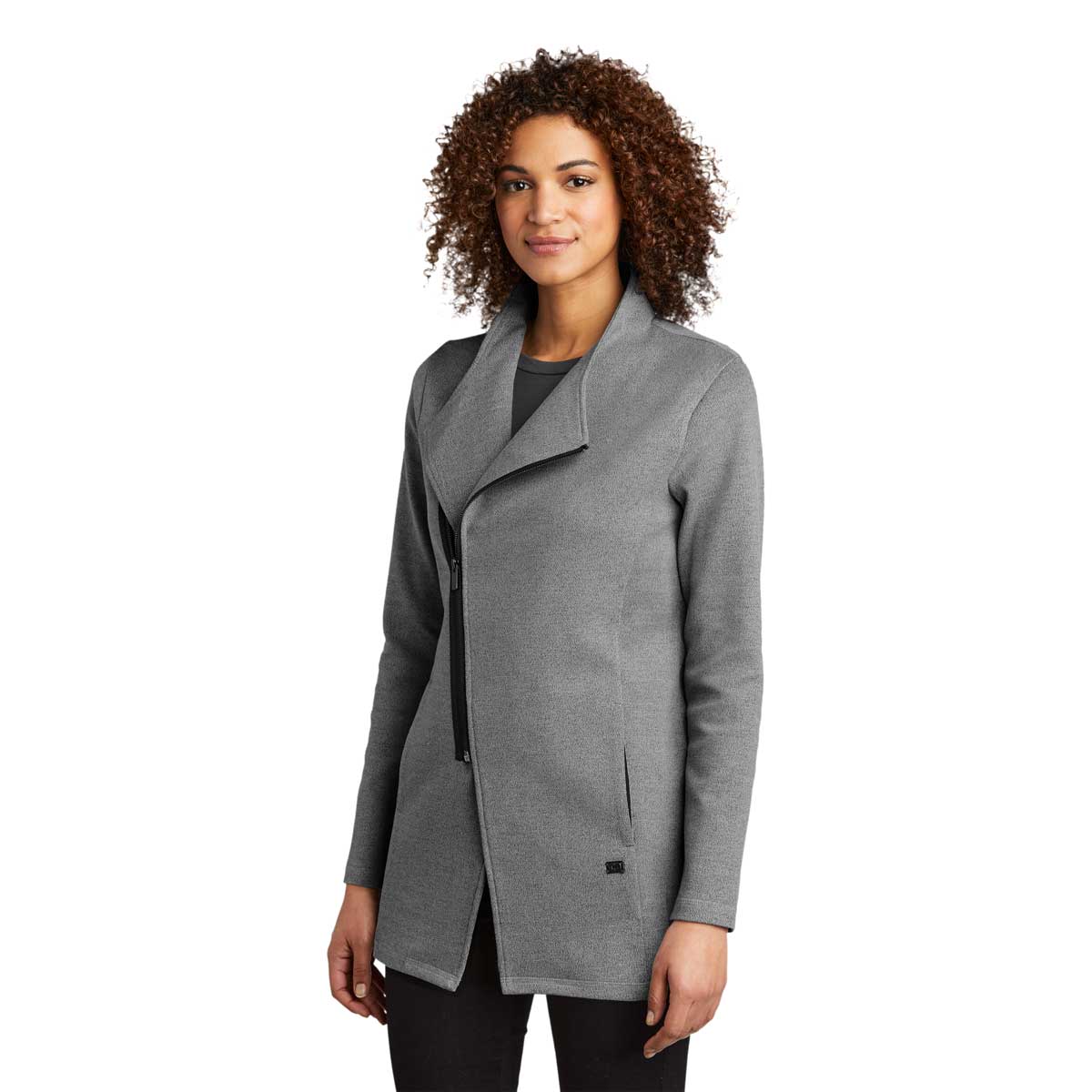 OGIO Women's Stunning Petrol Grey Heather Transition Quarter Zip