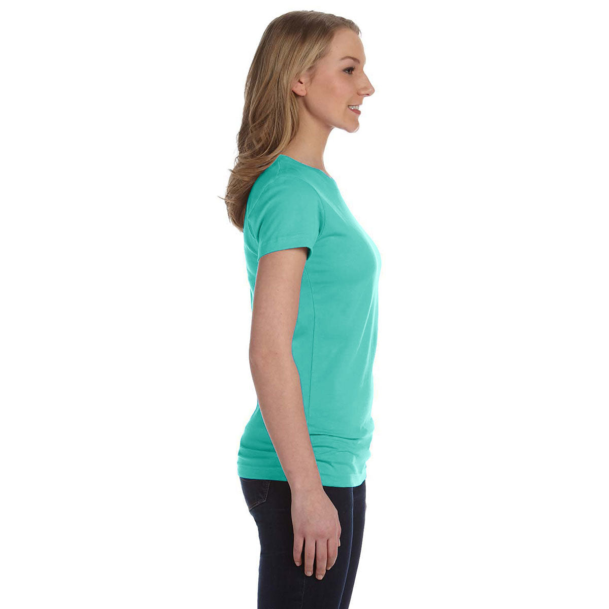 LAT Women's Caribbean Junior Fit Fine Jersey Customizable T-Shirt