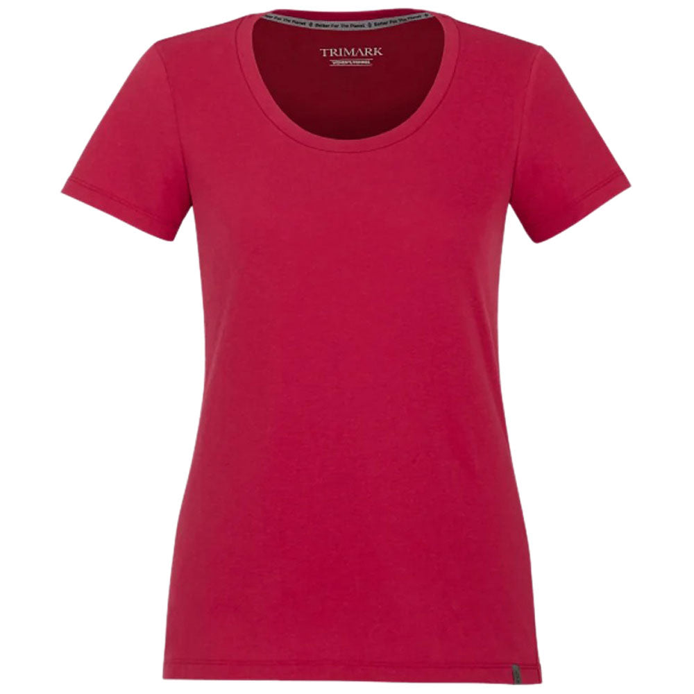 Elevate Women's Stylish Vintage Red Somoto Eco Short Sleeve Tee