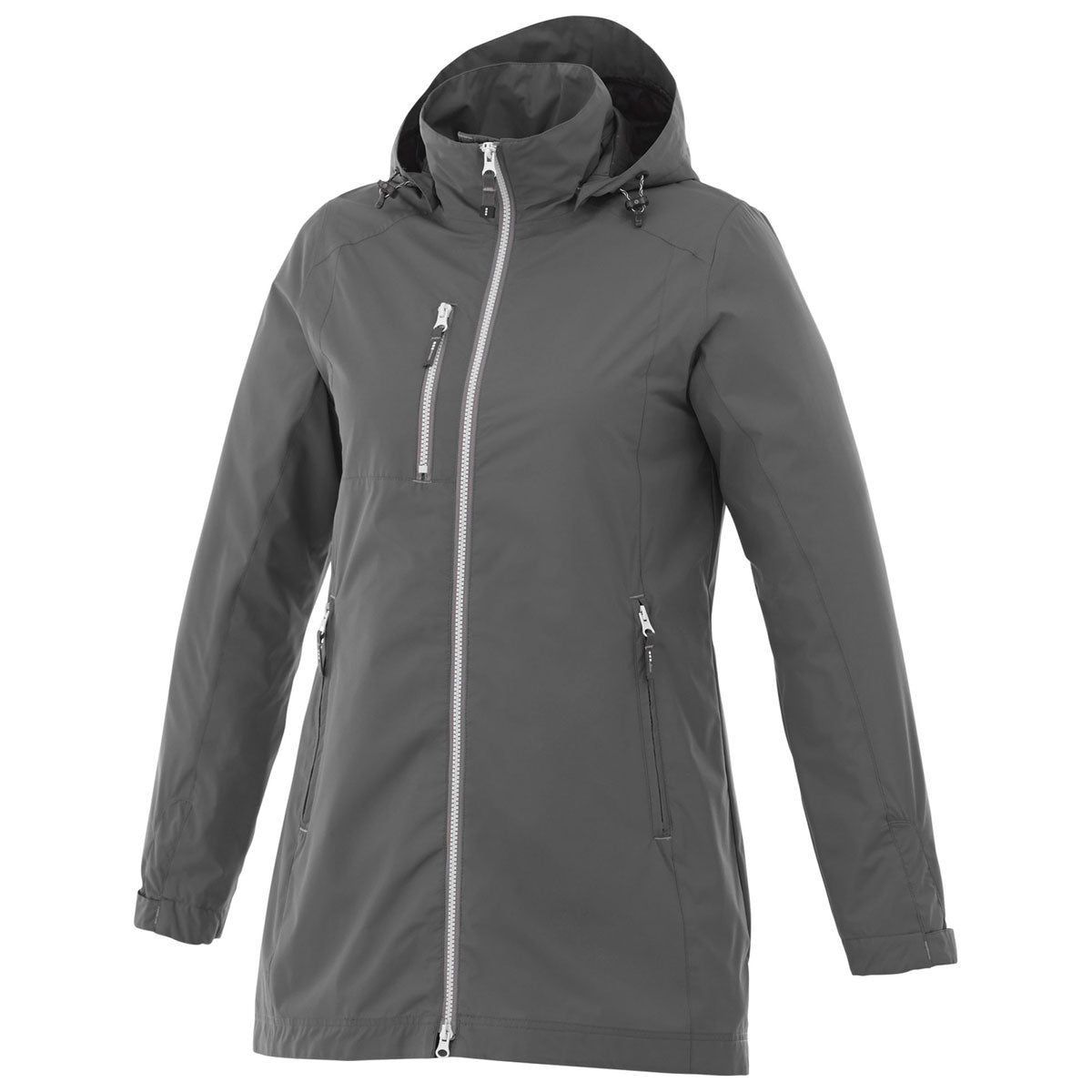 Elevate Women's Grey Storm Ansel Jacket: The Ultimate Rainy-Day Essential
