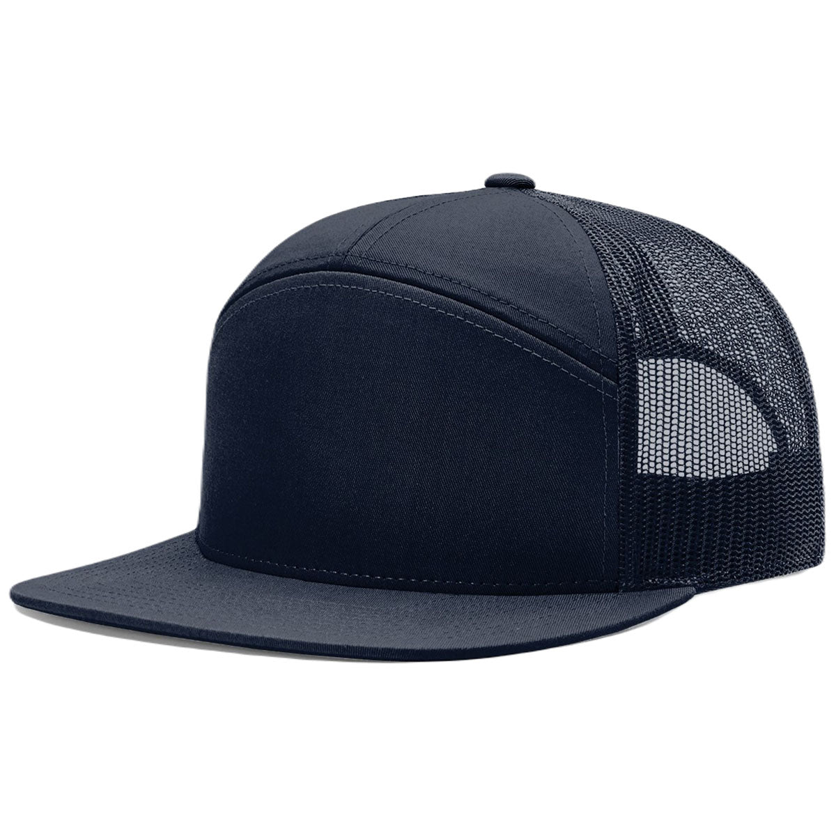 Richardson Navy Mesh Back 7 Panel Trucker Hat - Stylish & Customizable