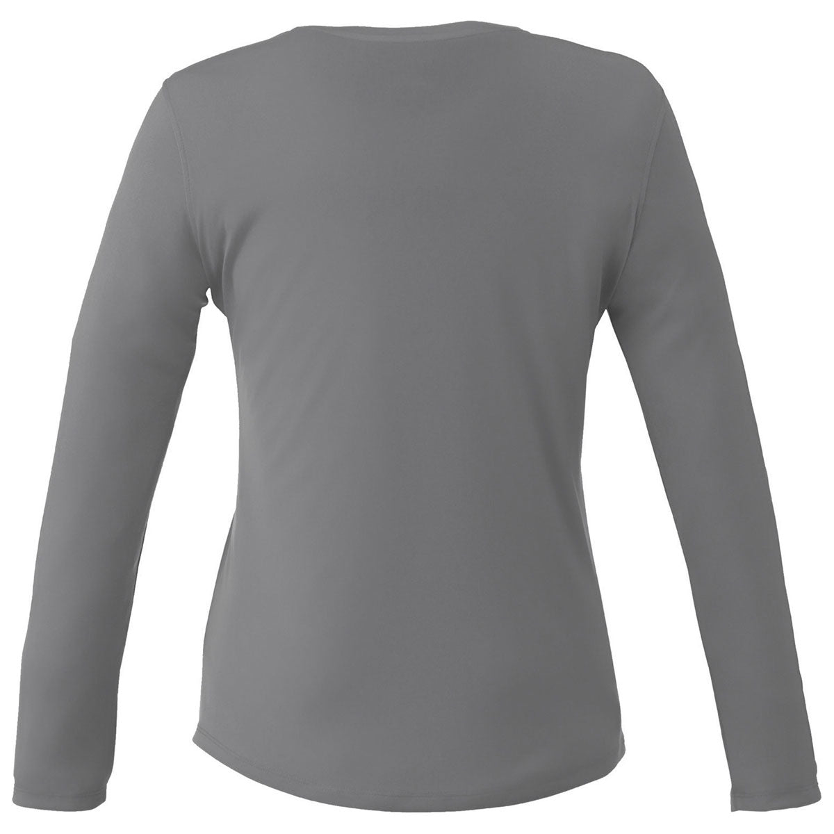 Elevate Women's Stylish Steel Grey Parima Long Sleeve Tech Tee