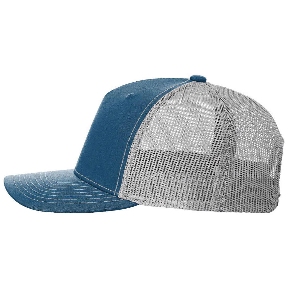Richardson Cobalt Blue/Grey Mesh Back Trucker Hat: A Stylish Corporate & Team Essential