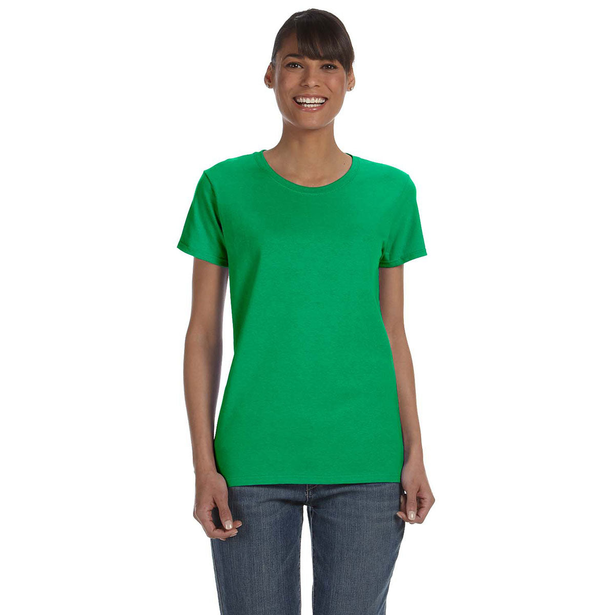 Gildan Women's Stylish Irish Green 5.3 oz. T-Shirt