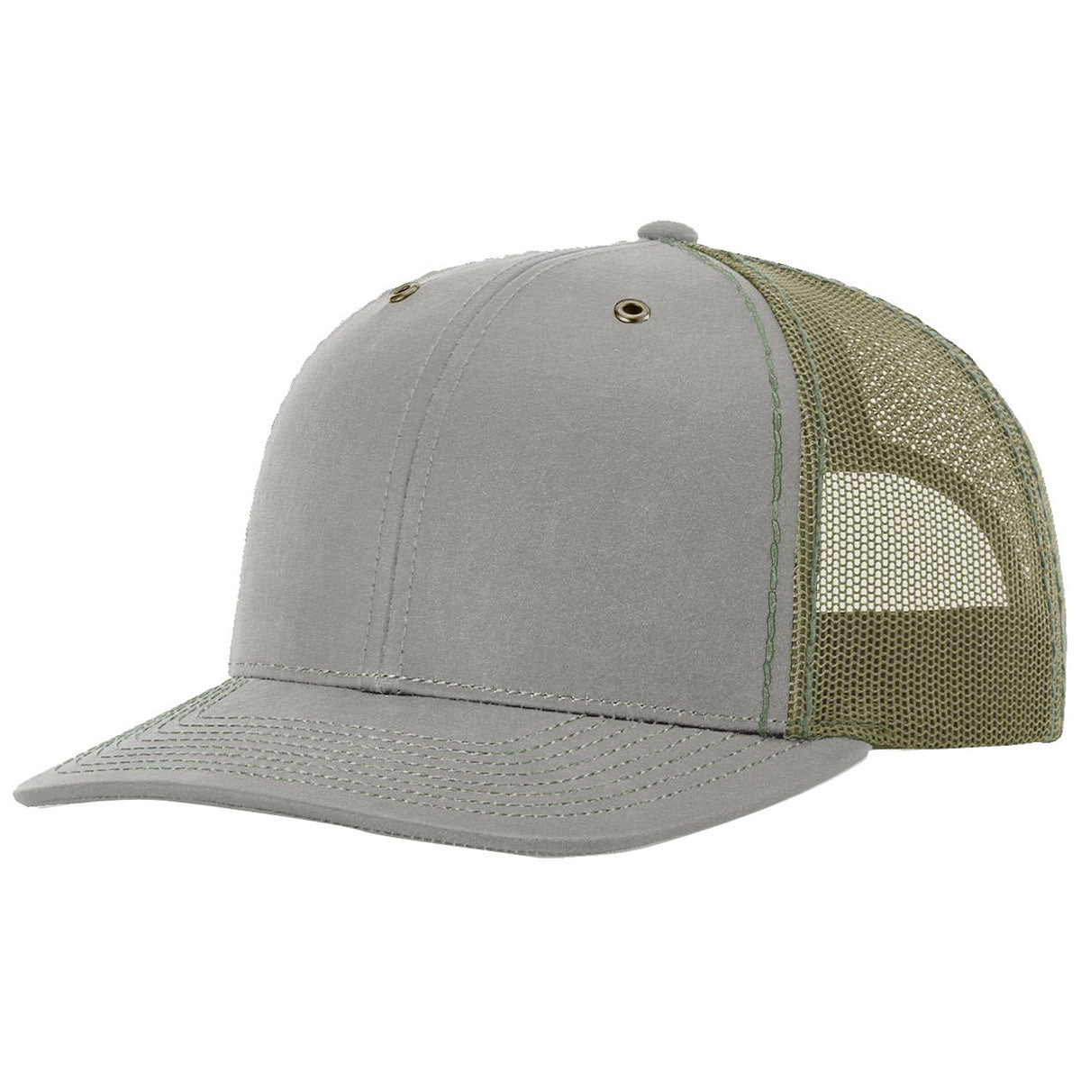 Richardson Khaki/Loden Split Fremont Trucker Hat: A Stylish Branding Essential