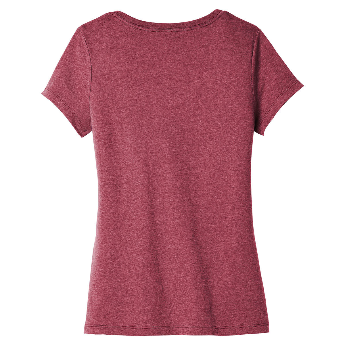 District Women's Heathered Cardinal VIP V-Neck Tee