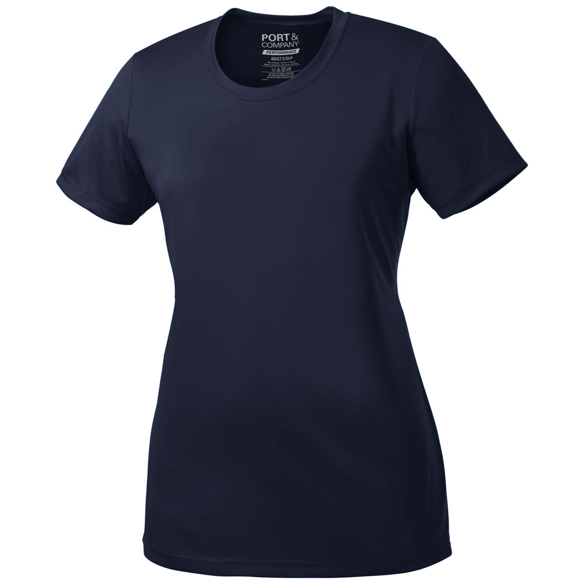 Port & Company Women's Deep Navy Performance Tee: Stay Cool and Stylish!
