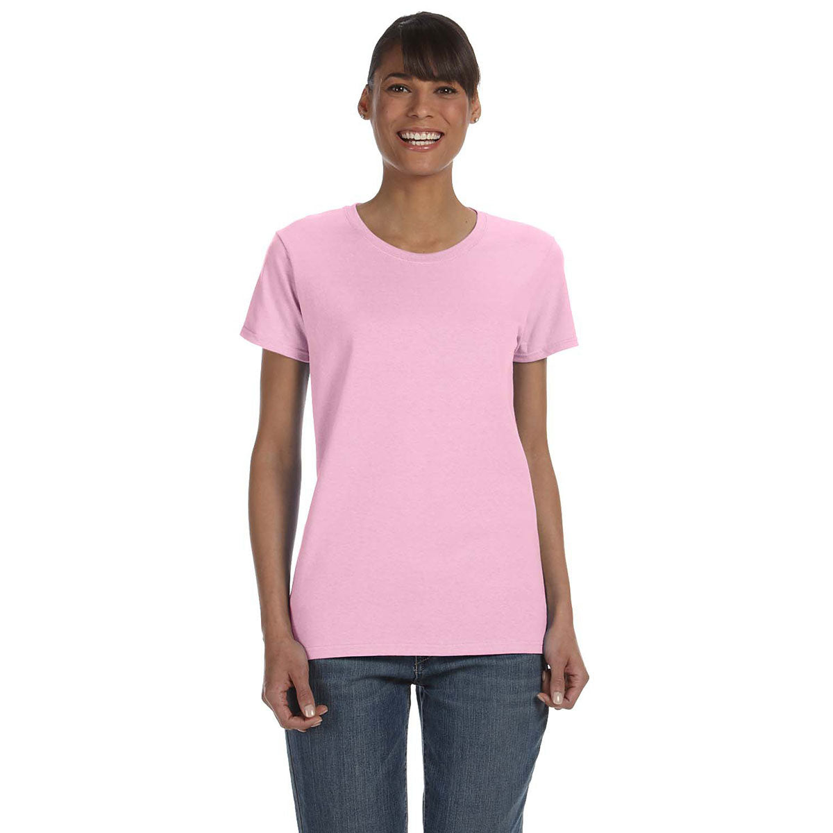 Gildan Women's Stunning Light Pink 5.3 oz. T-Shirt