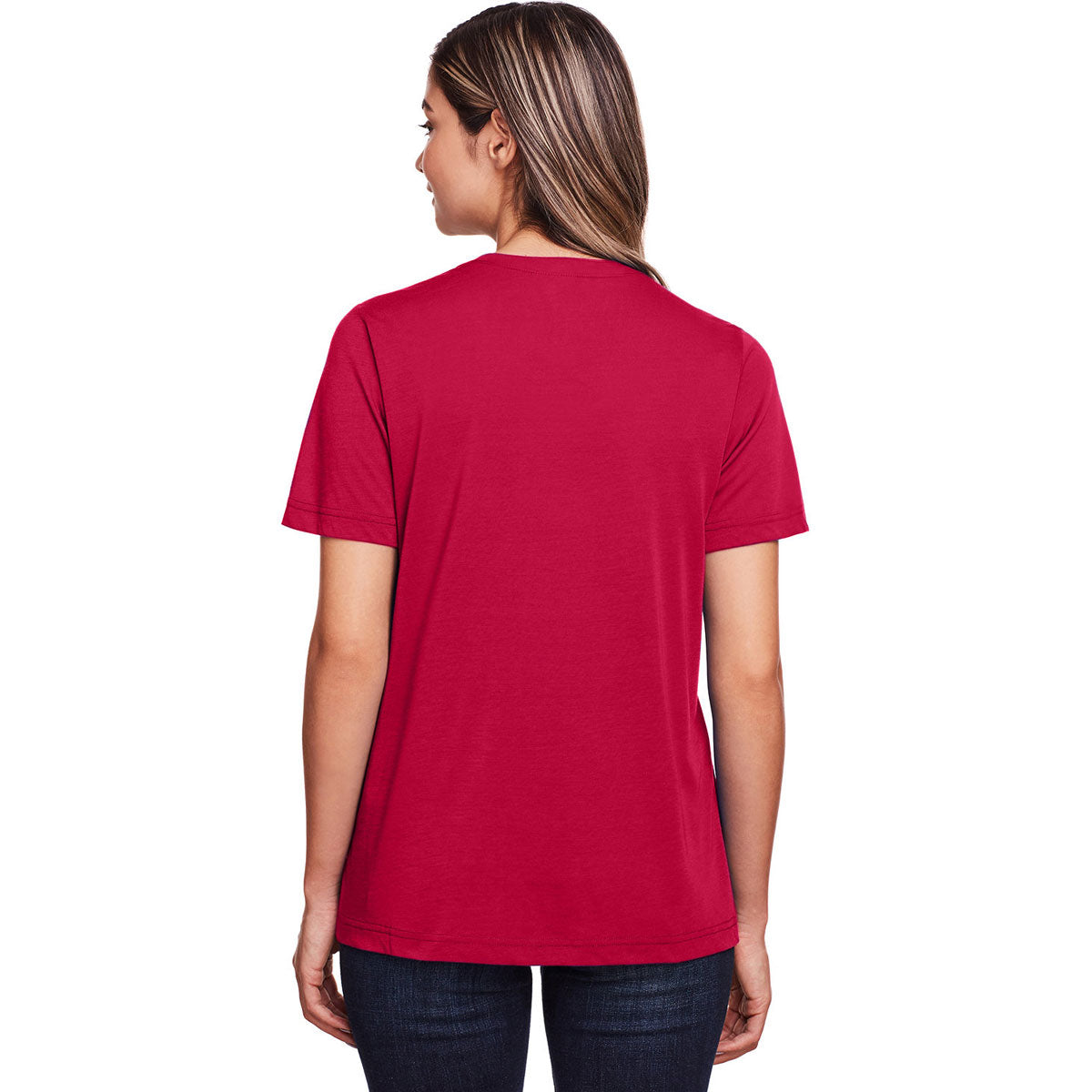 Core 365 Women's Stunning Red Fusion ChromaSoft Performance T-Shirt