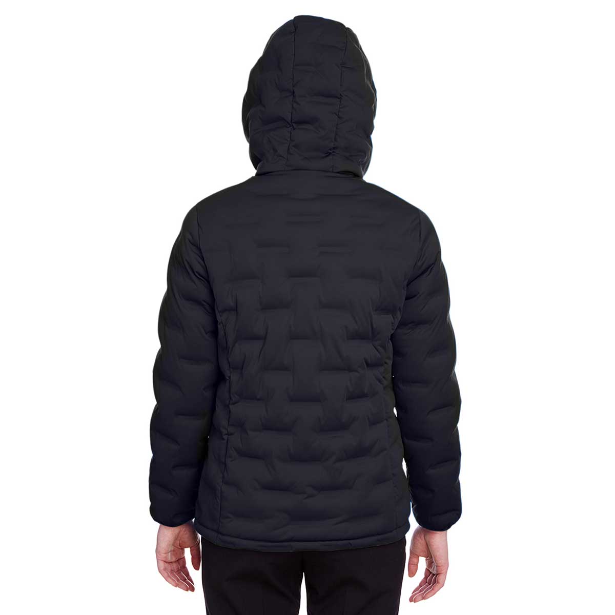 North End Women's Stylish Black/Carbon Loft Puffer Jacket