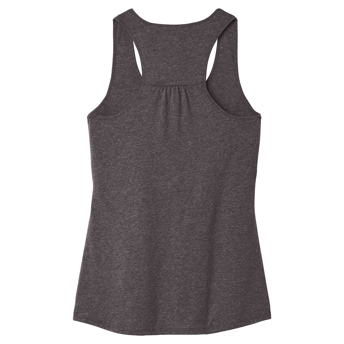 District Women's Charcoal Heathered V.I.T. Gathered Back Tank - A Chic Corporate Essential