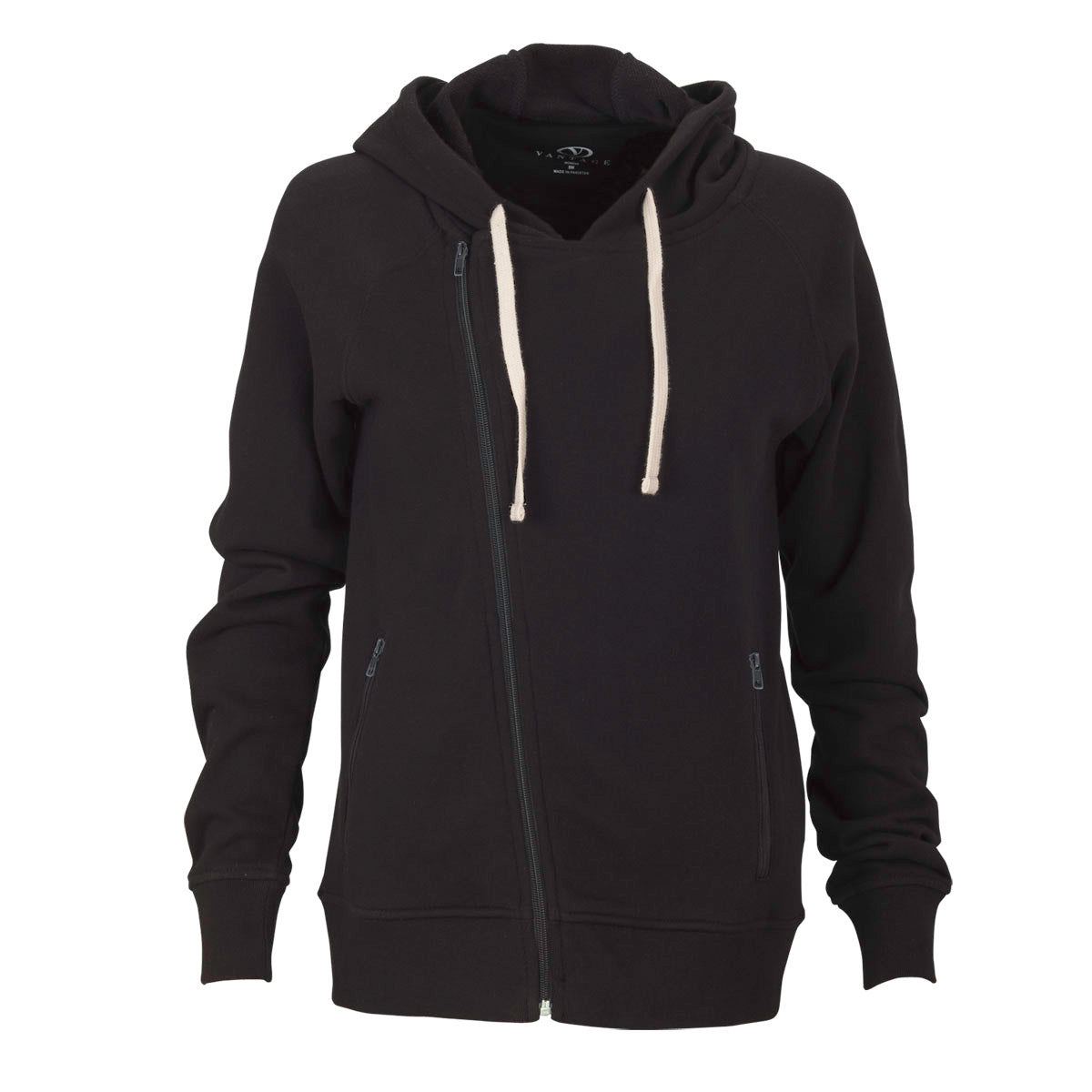 Vantage Women's Stylish Black Fleece Moto Jacket - Make a Fashion Statement!