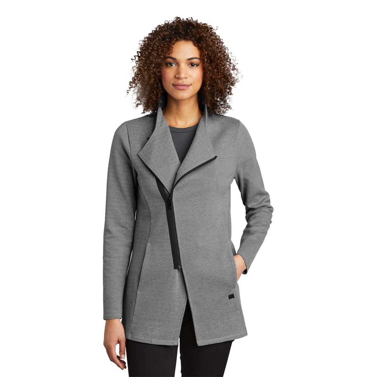 OGIO Women's Stunning Petrol Grey Heather Transition Quarter Zip