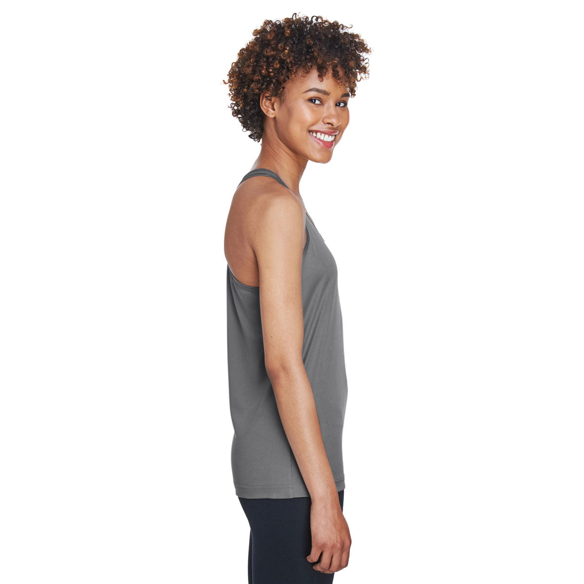 Team 365 Women's Performance Graphite Zone Racerback Sports Tank