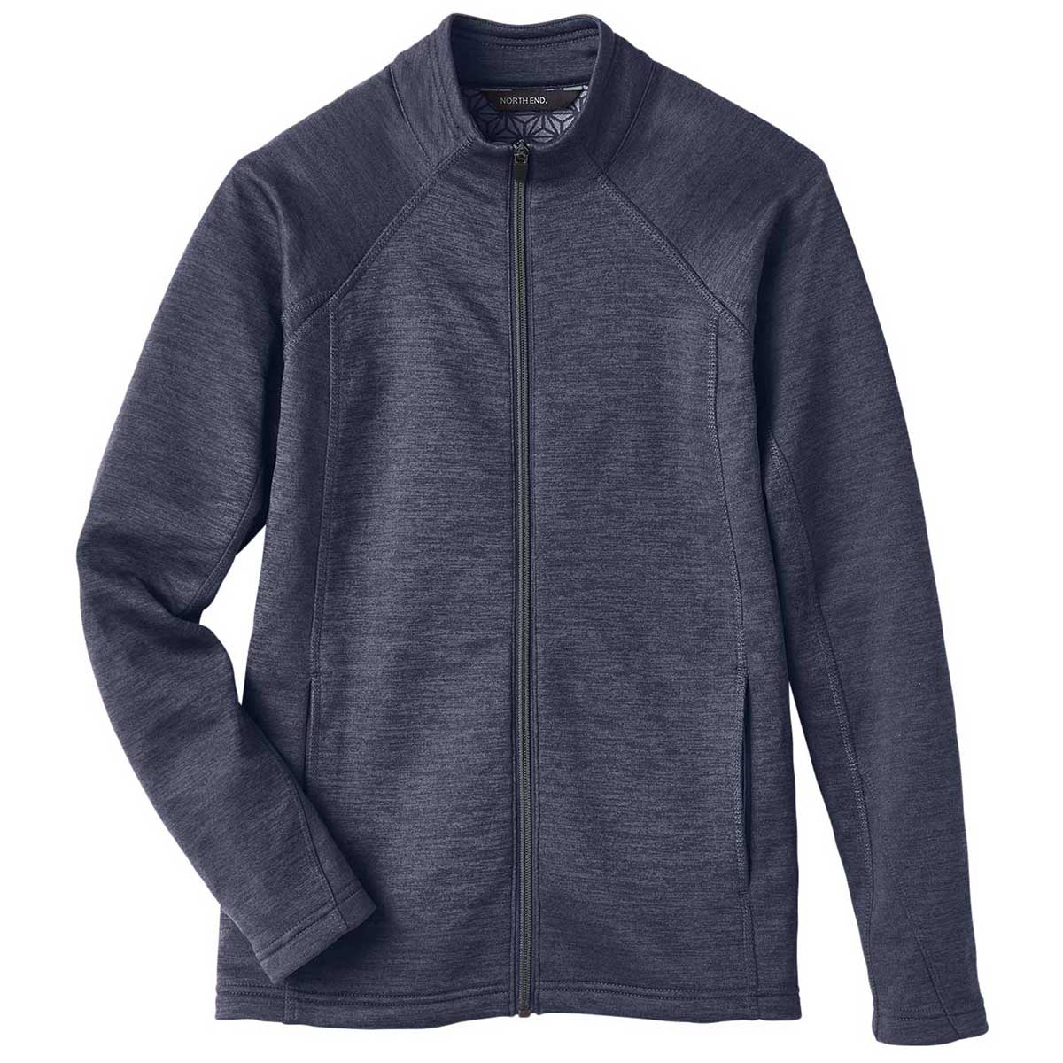 North End Women's Stunning Navy Heather/Carbon Flux 2.0 Full-Zip Jacket