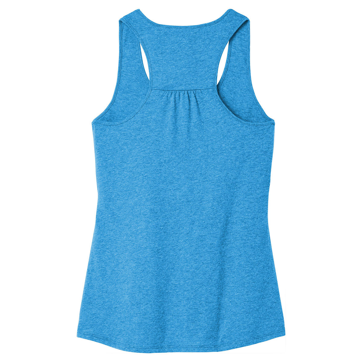 District Women's Stunning Heathered Bright Turquoise V.I.T. Gathered Back Tank