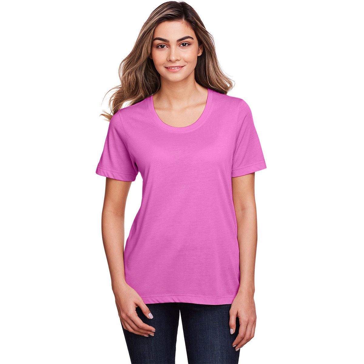 Core 365 Women's Charitable Pink Fusion ChromaSoft Performance T-Shirt - Unleash Your Style!