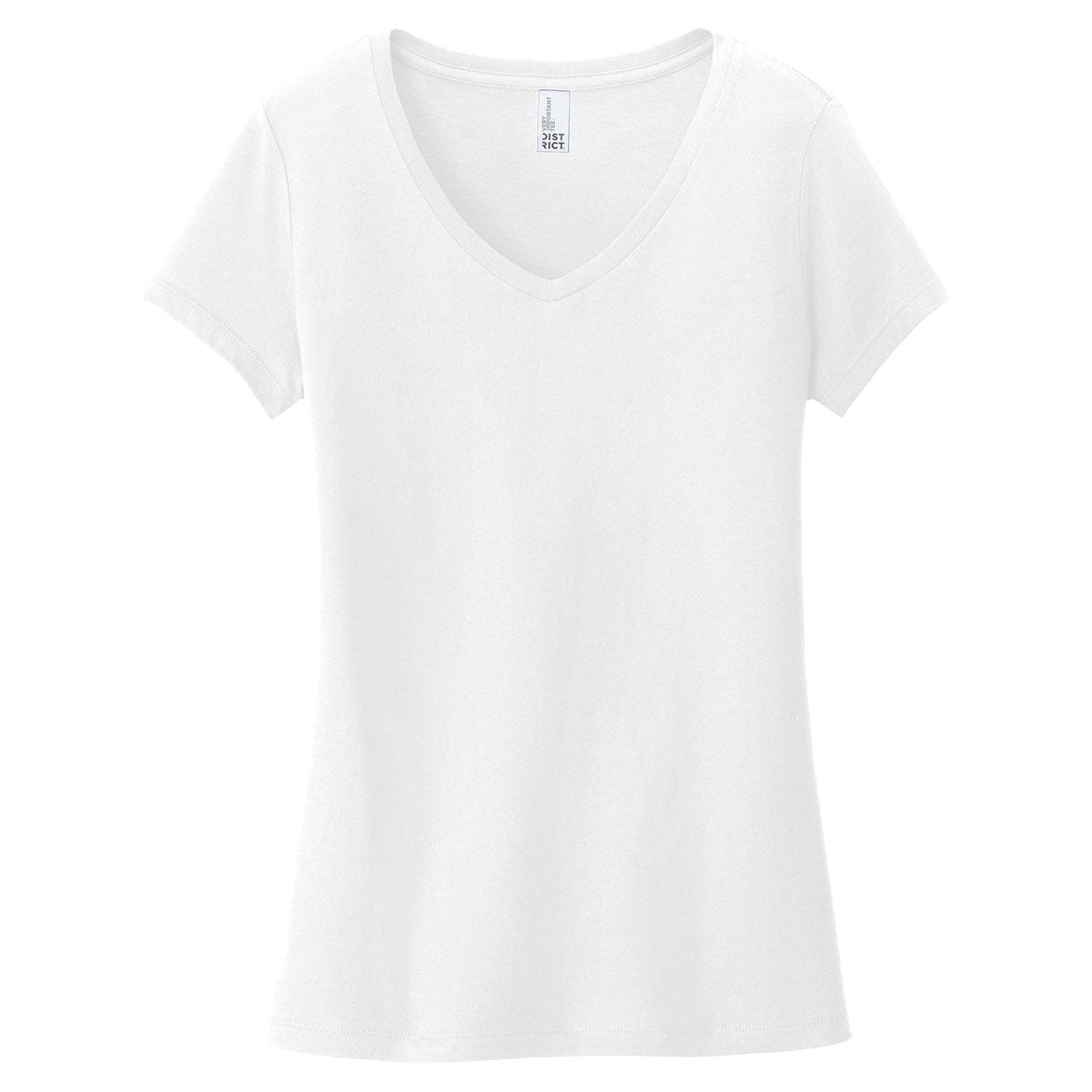 District Women's White VIP V-Neck Tee