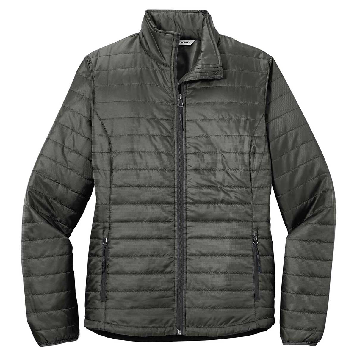 Port Authority Women's Stylish Sterling Grey/Graphite Packable Puffy Jacket