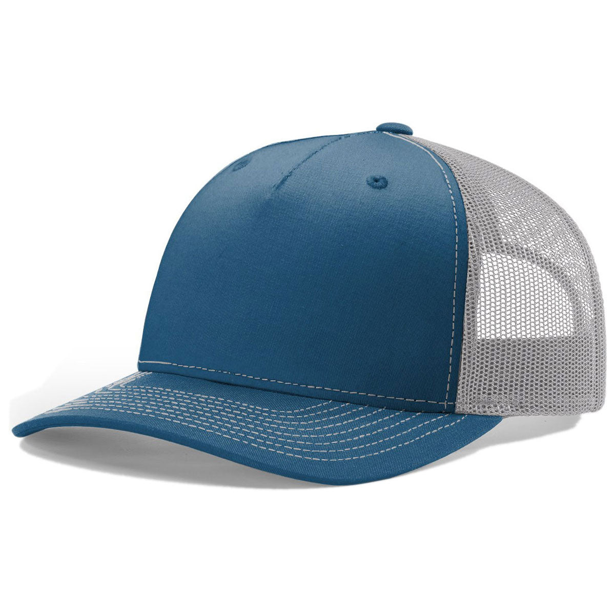 Richardson Cobalt Blue/Grey Mesh Back Trucker Hat: A Stylish Corporate & Team Essential